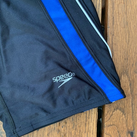 NWT Speedo Competitive Swimwear Size 32 Blue Stripe - Picture 6 of 12